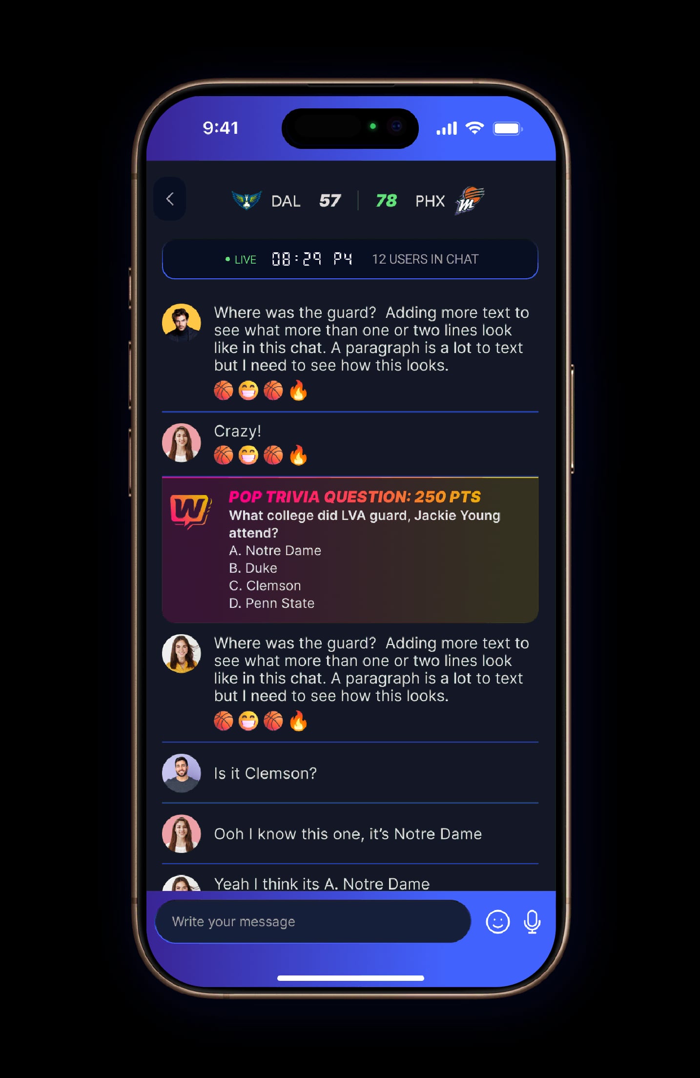 Front app preview